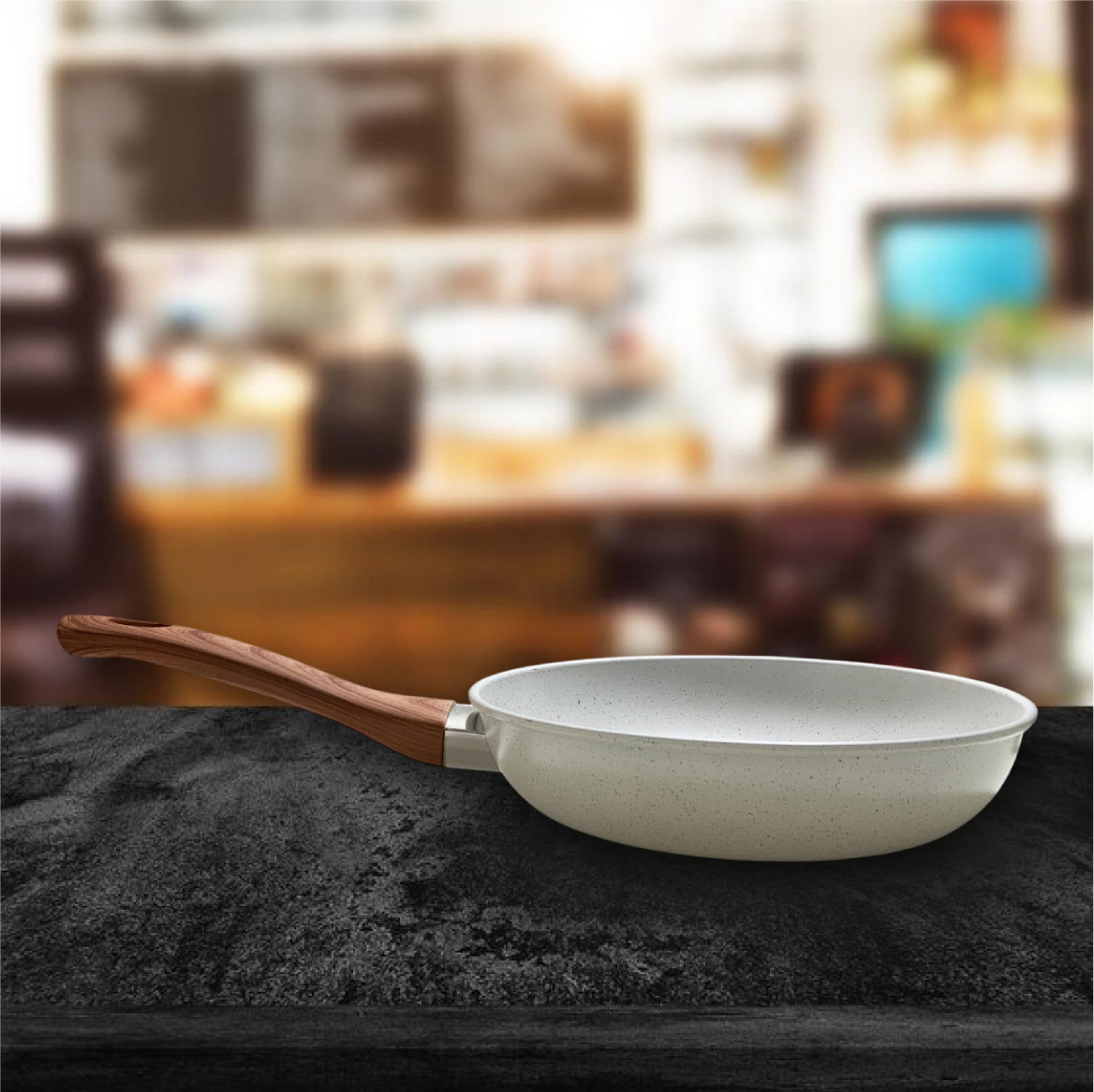 SARTEN GRIS MANGO CAFÉ 24CM