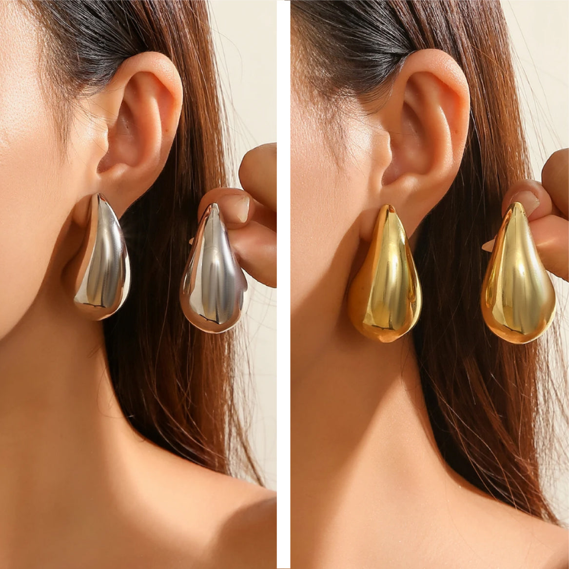 ARETES GOTAS GRANDES