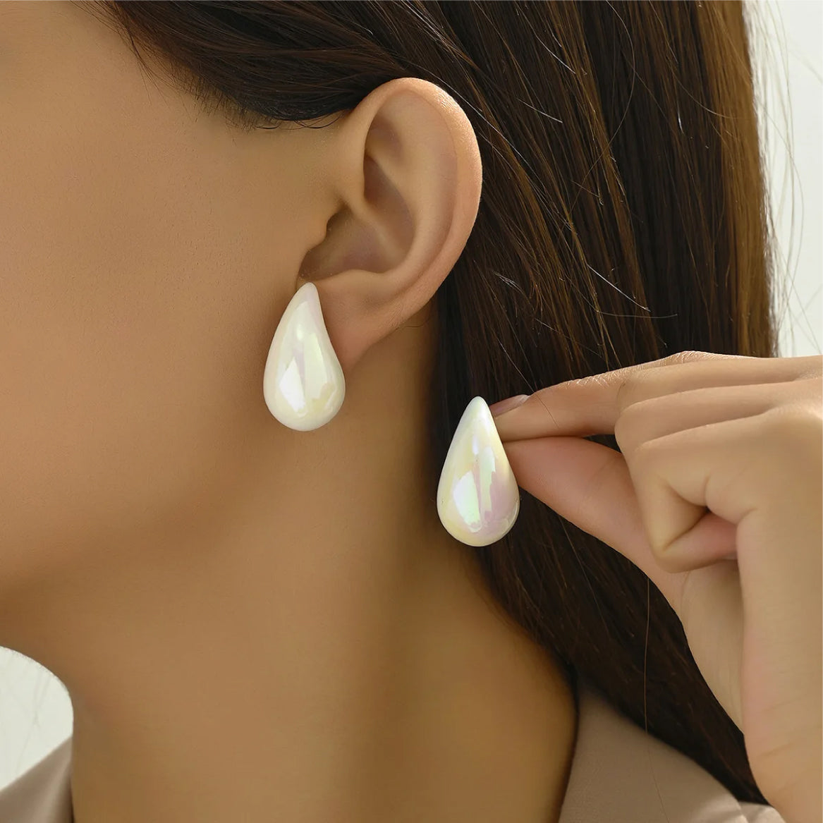 ARETE GOTA APERLADA GRANDE