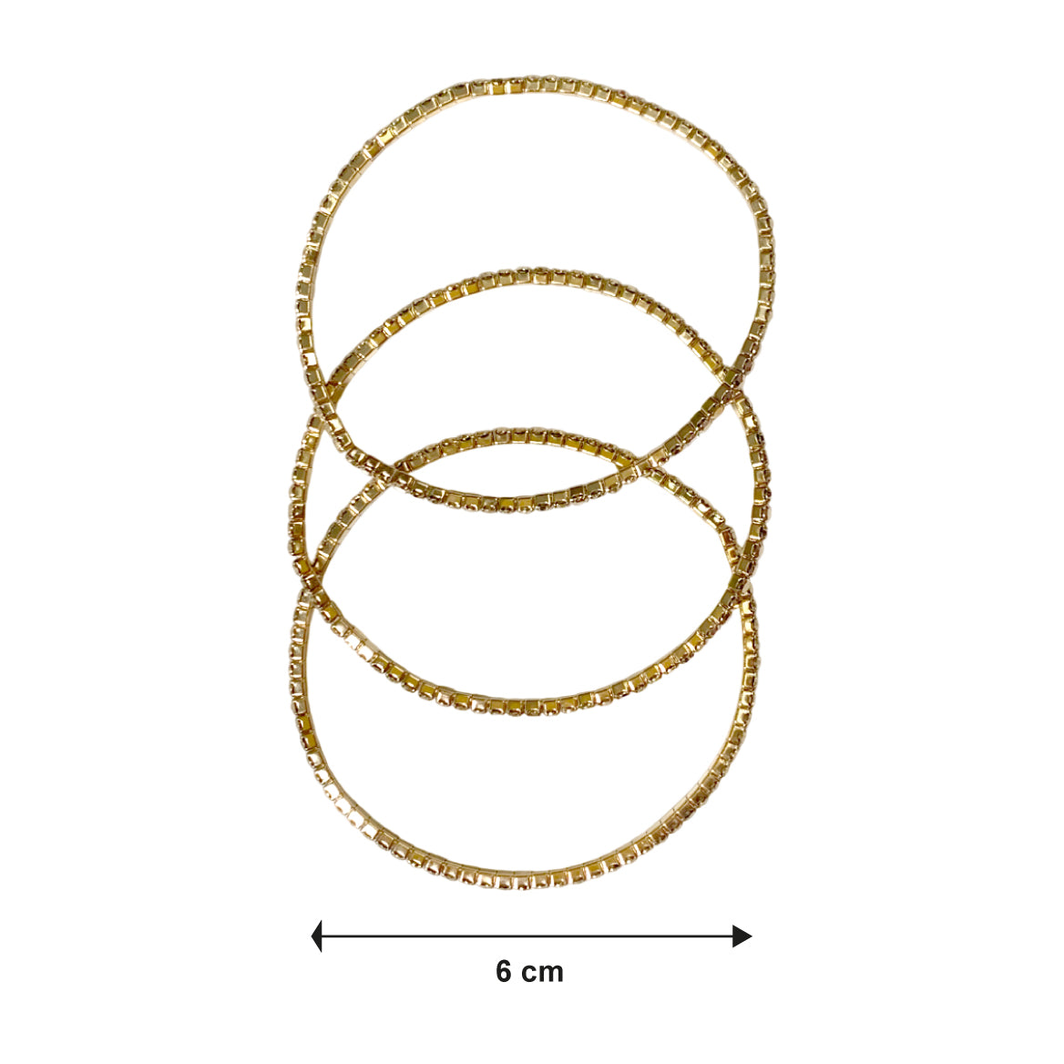 BRAZALETE RINHESTONE 3PZAS