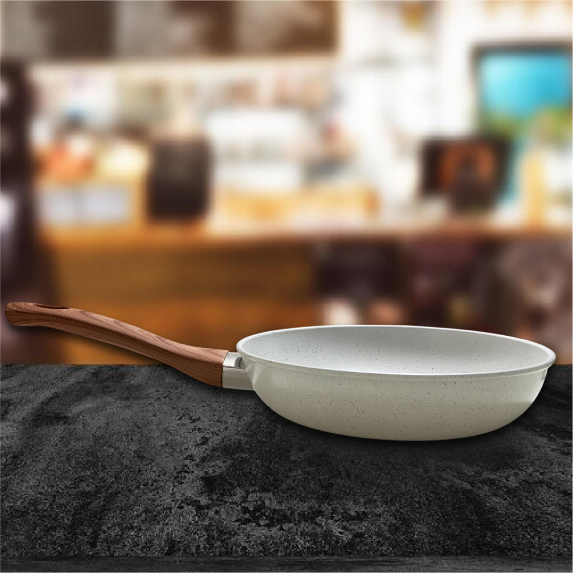 SARTEN GRIS MANGO CAFÉ 26CM