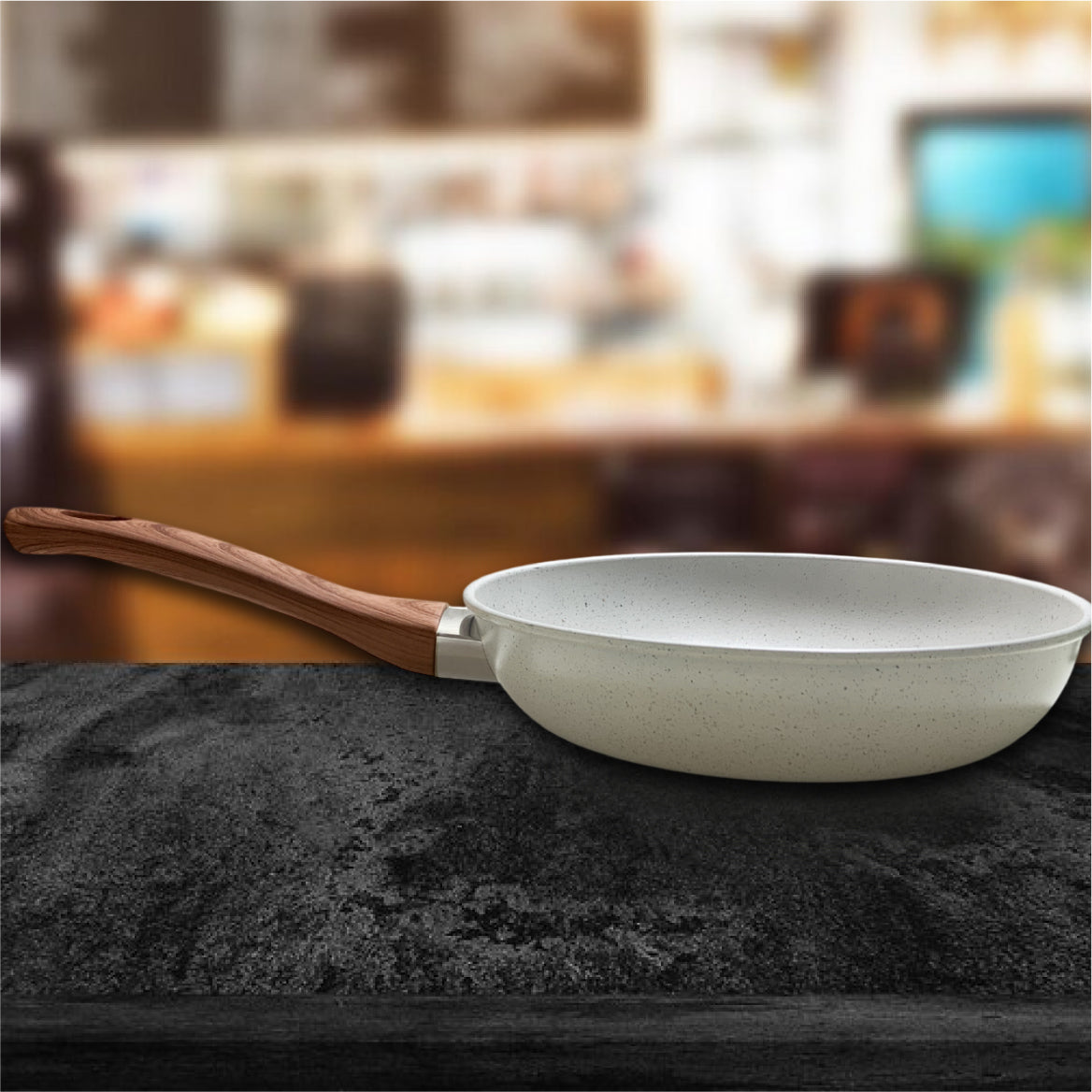 SARTEN GRIS MANGO CAFÉ 28CM
